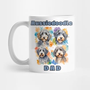 Aussiedoodle Dad Watercolor Mug